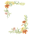 花のフレーム枠素材