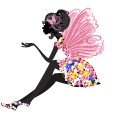 お洒落な女性のイラスト