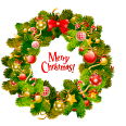 クリスマスツリー・サンタのイラスト