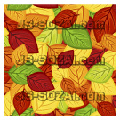 葉っぱ・植物柄のパターン背景015
