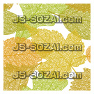 葉っぱ・植物柄のパターン背景022