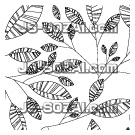 葉っぱ・植物柄のパターン背景027
