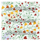 葉っぱ・植物柄のパターン背景076