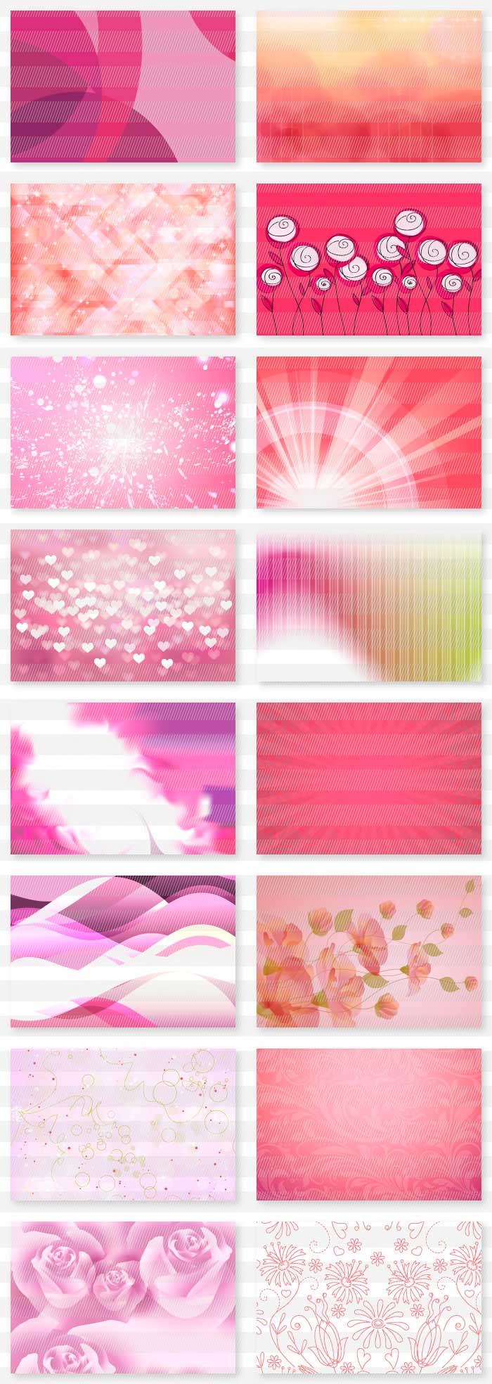 ピンクと紫のイラスト背景素材_3