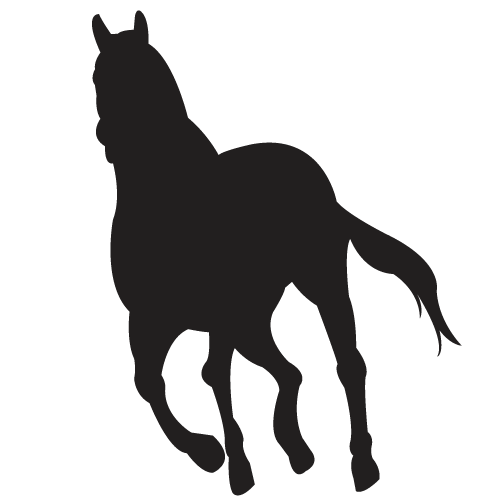 かっこいい馬のシルエット アイコン イラストレーター素材 Ai Eps 商用可能