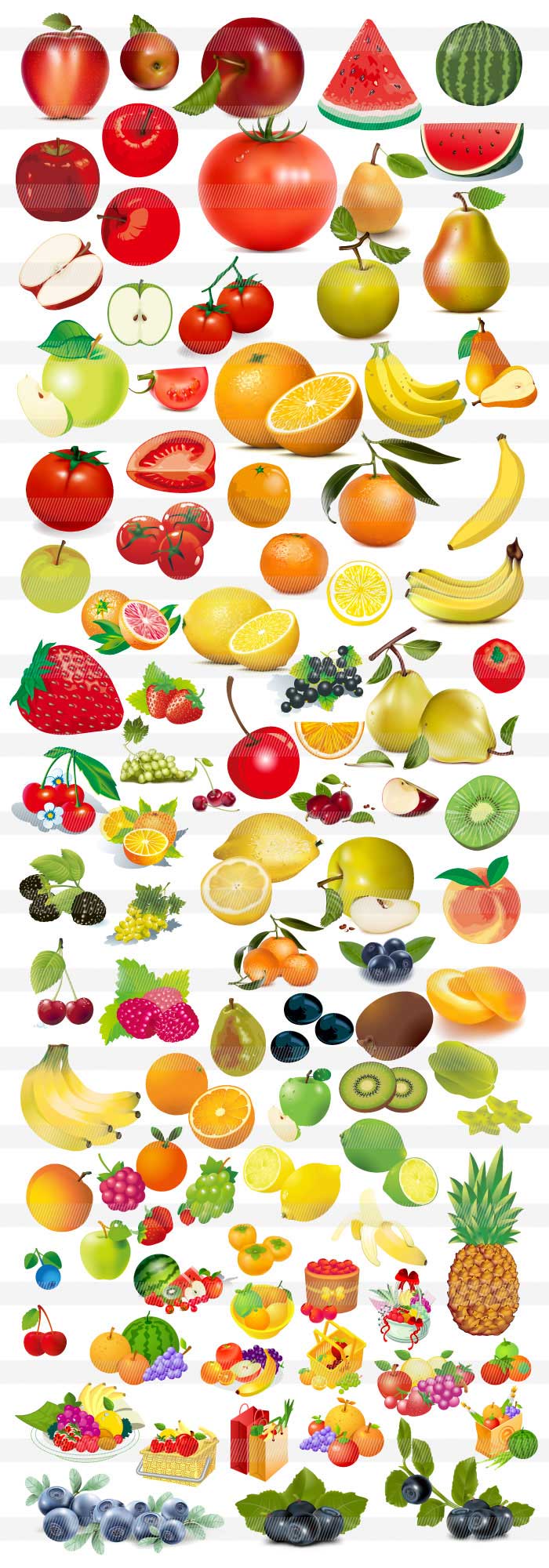 果物フルーツのイラスト