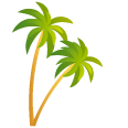 夏の椰子の木