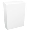 立体的な白い箱・直方体