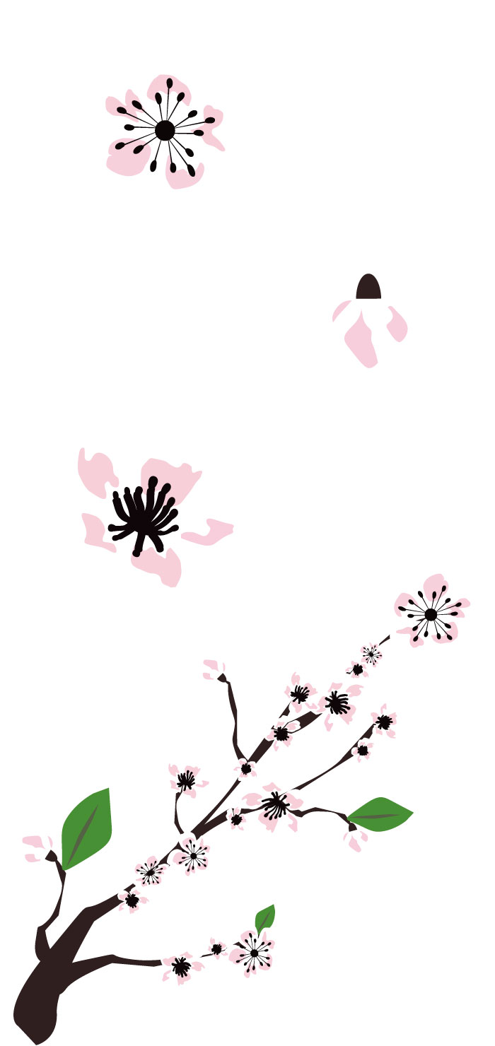 桜の花びら つぼみ 枝の無料イラスト イラストレーター素材 Ai Eps 商用可能