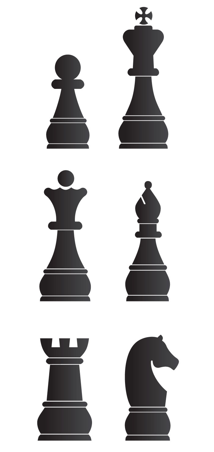 チェスの駒の無料イラスト