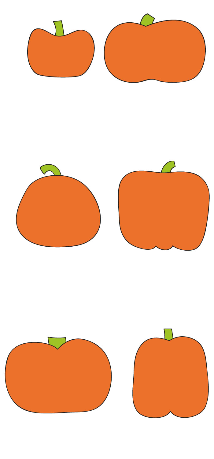 シンプルなかぼちゃの無料イラスト