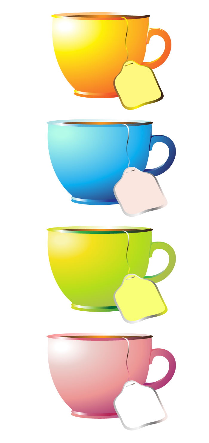 紅茶のティーカップの無料イラスト