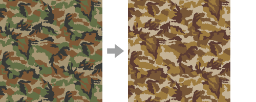 パターンの色を変更したい